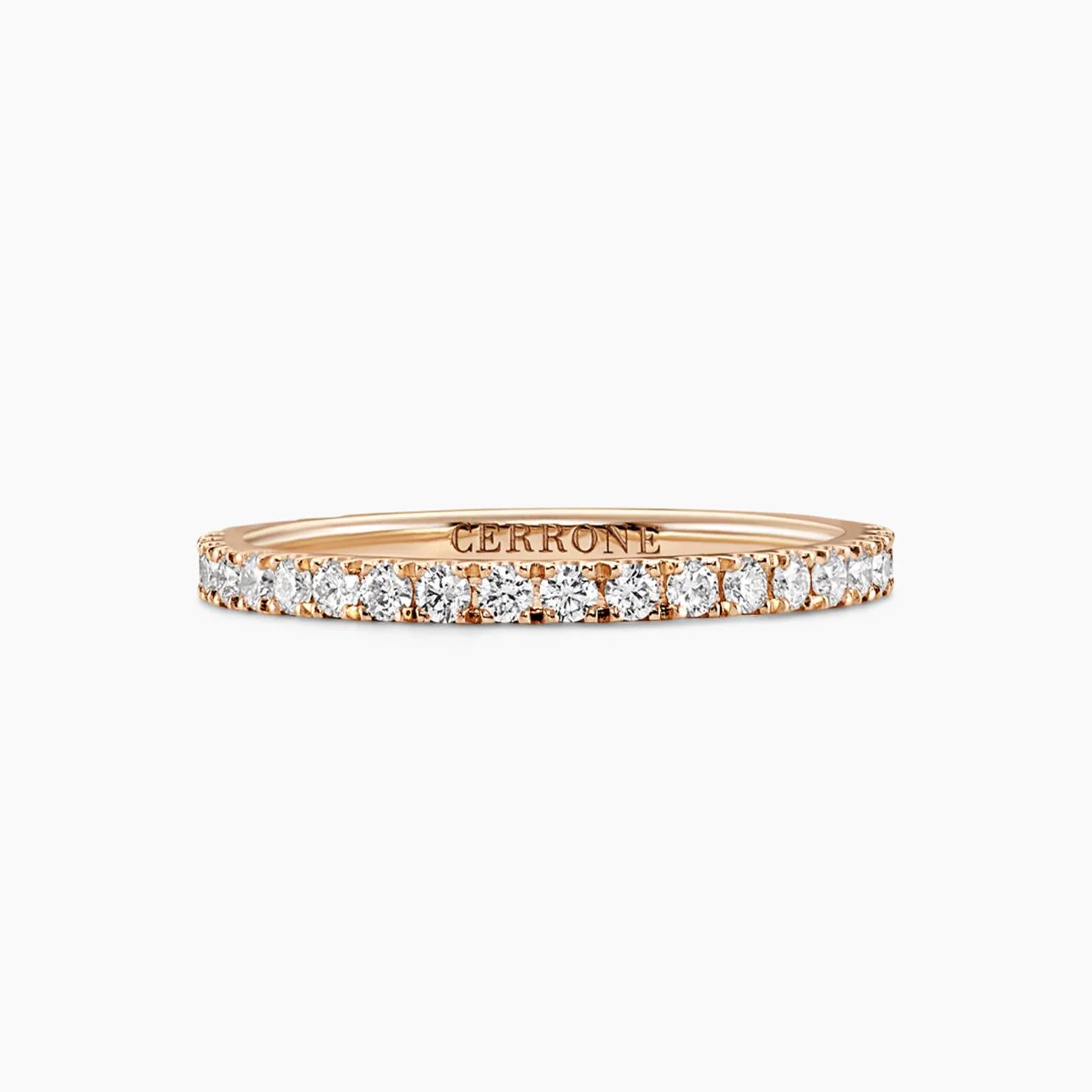 18ct rose gold 16=0.33ct round brilliant cut diamond ring