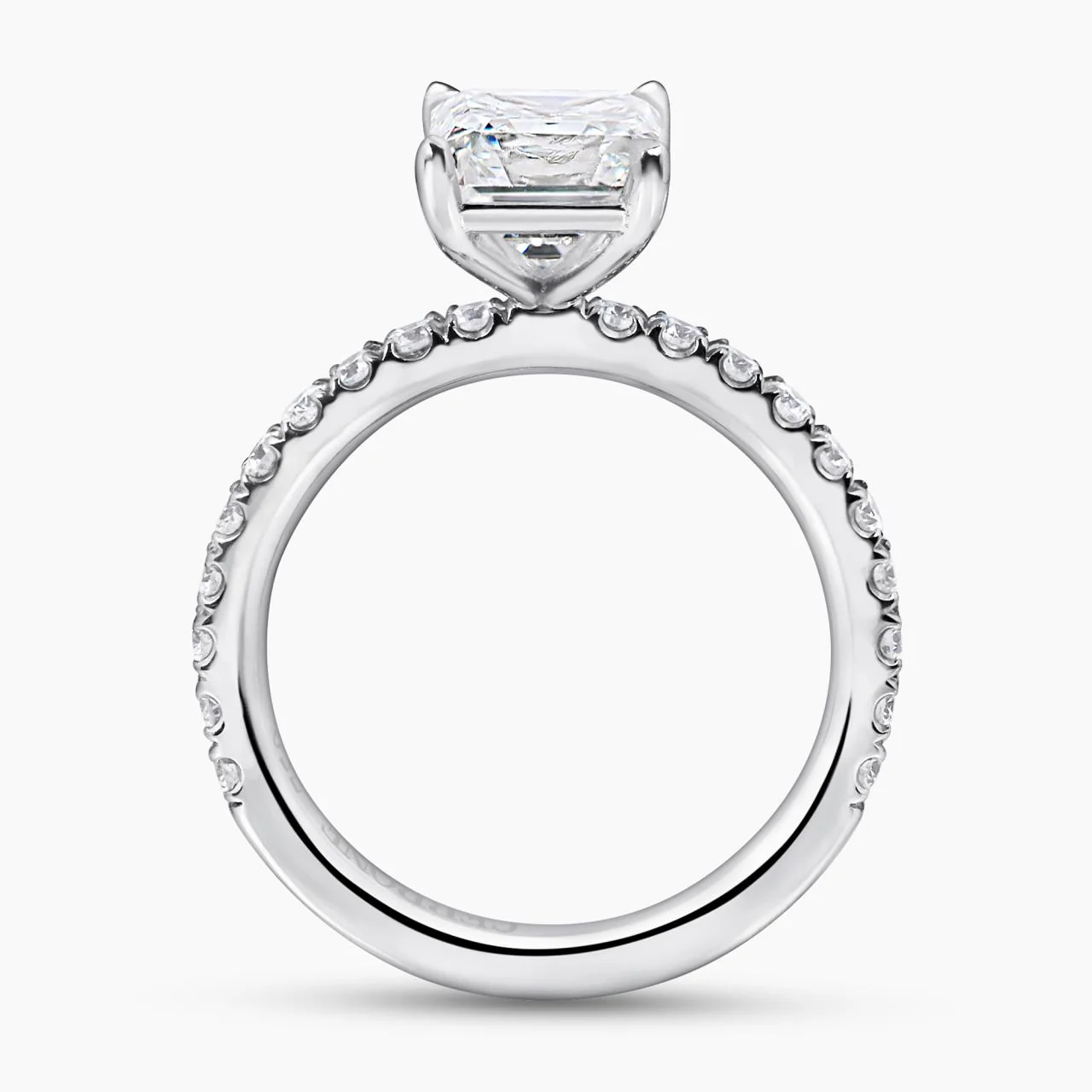 18ct white gold 2.01ct F SI1 radiant diamond engagement ring - Image 3