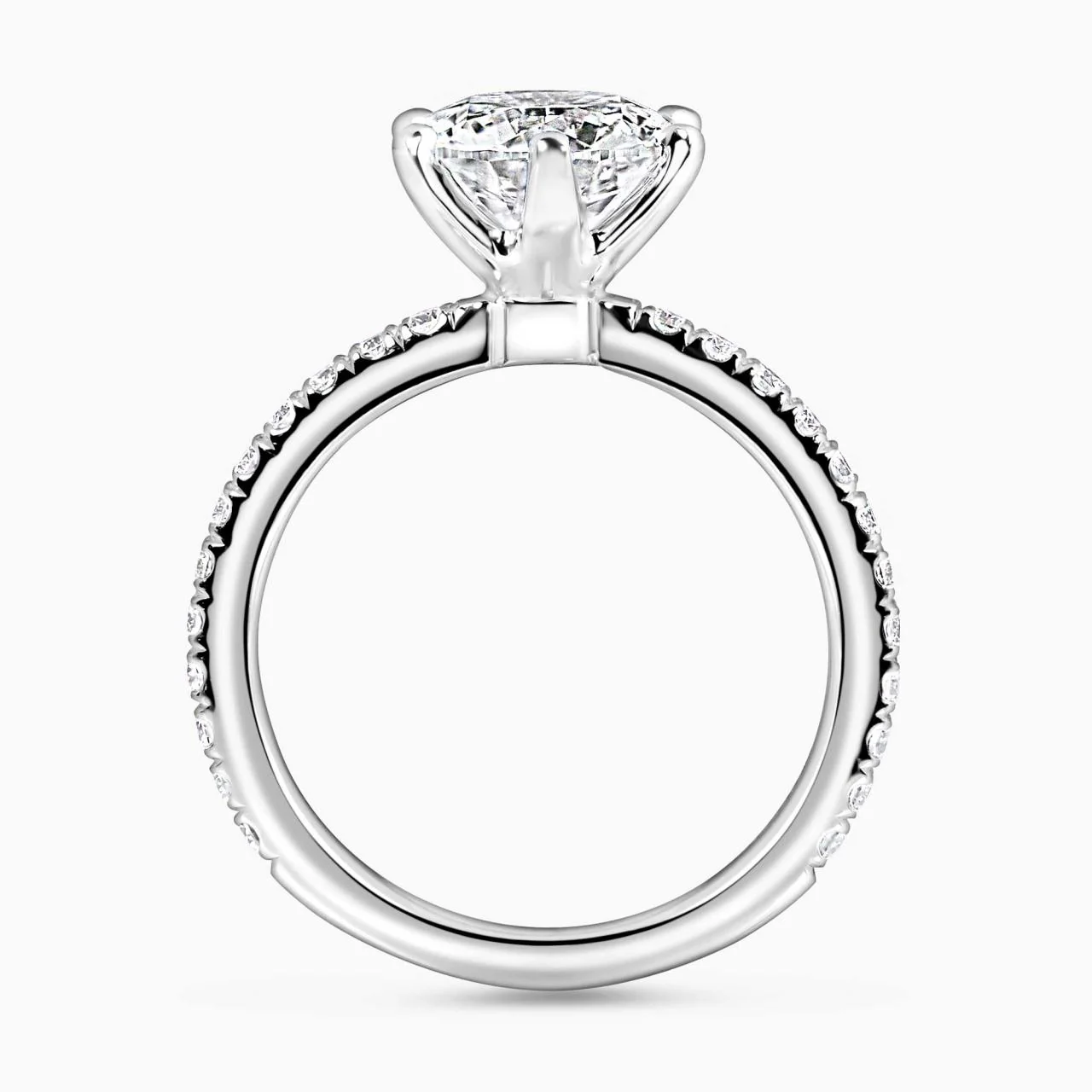 18ct white gold 2.01ct six claw round brilliant cut diamond ring - Image 4