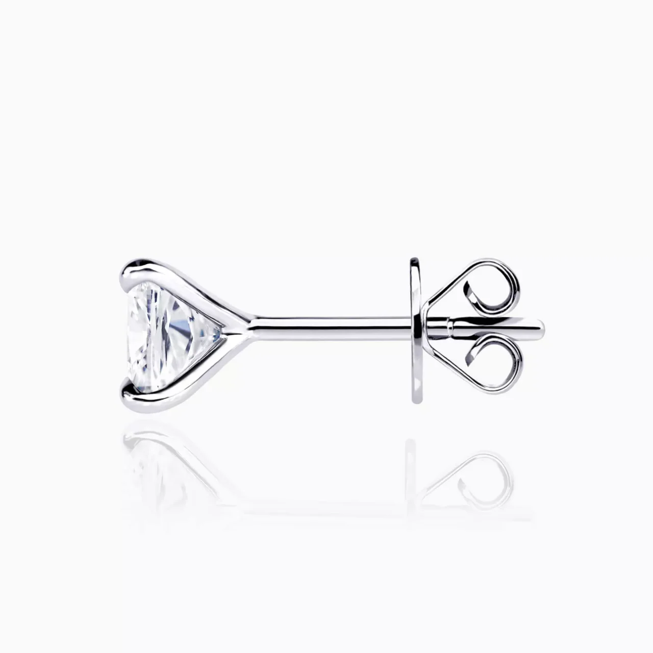 18ct white gold 2= 2.03ct cushion cut diamond stud earrings - Image 2