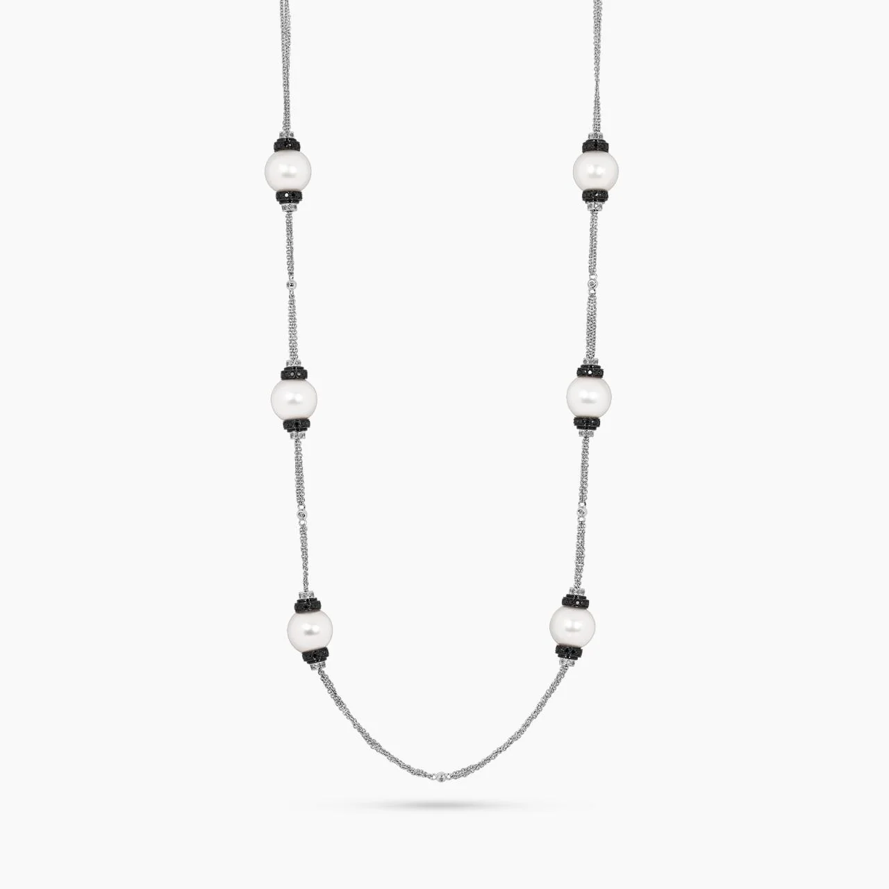 18ct white gold and South Sea pearl necklace