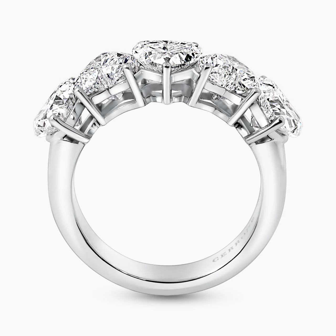 18ct white gold heart shaped LAB Grown Diamond ring - Image 2