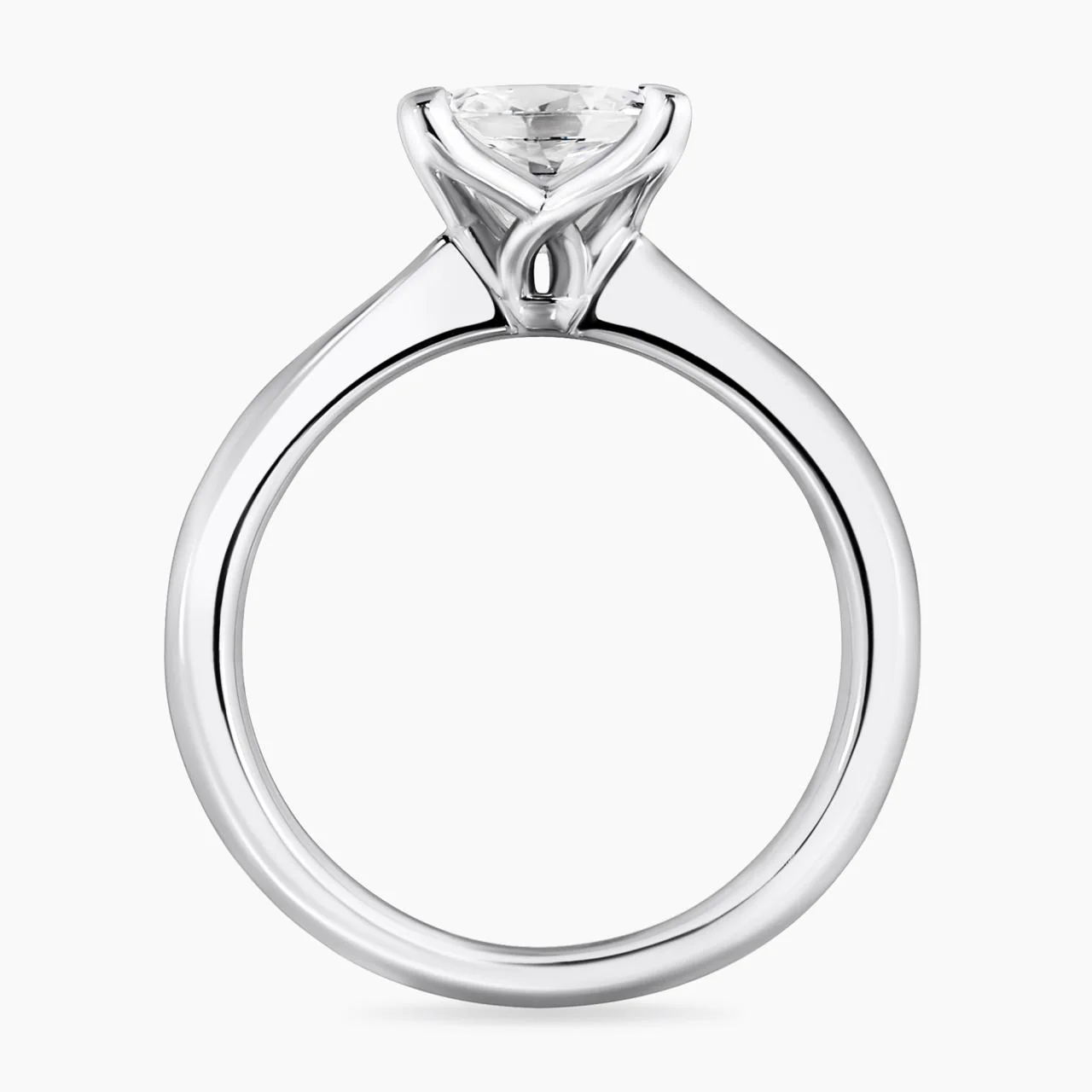 18ct white gold princess cut diamond solitaire engagement ring in a four claw setting. GIA Cert - Image 3