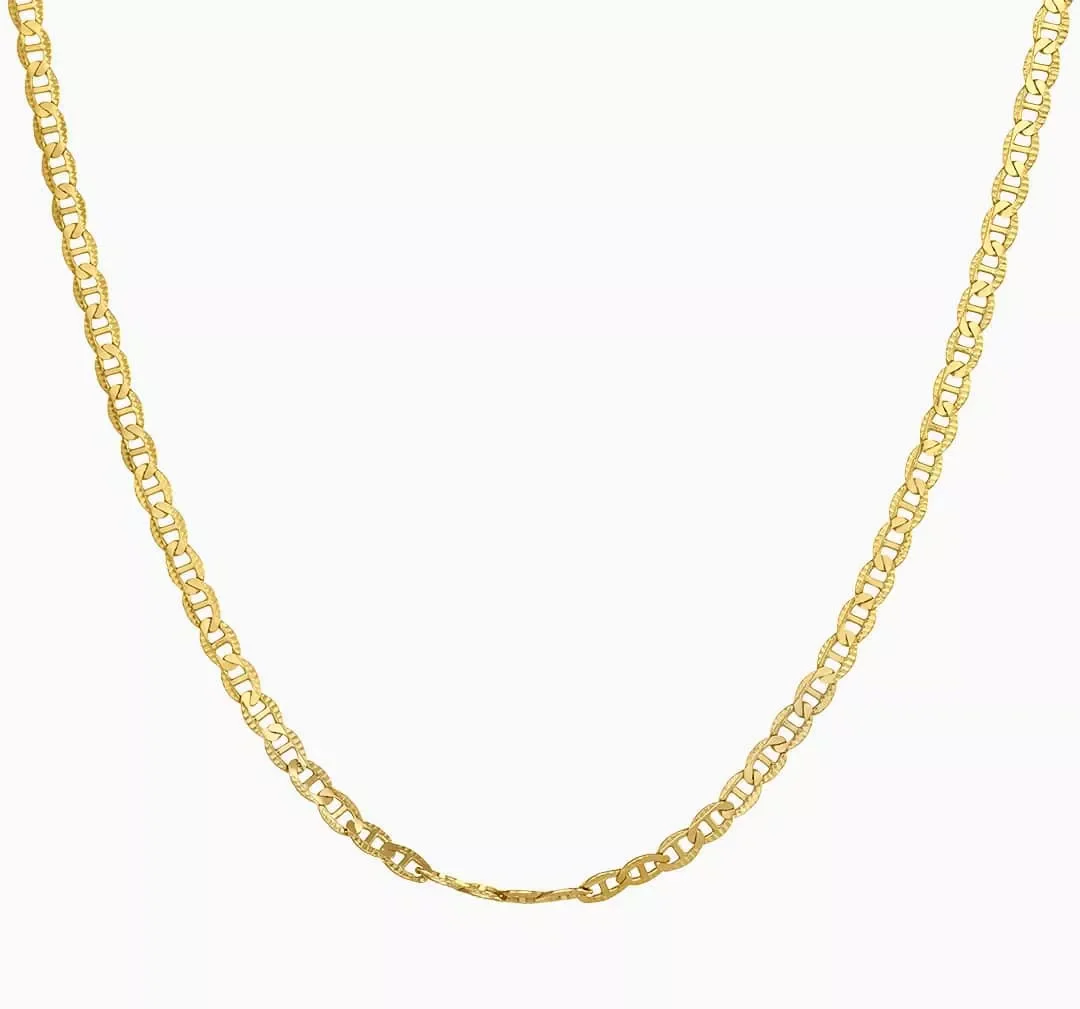 18ct yellow gold 50cm fancy link chain - Image 2