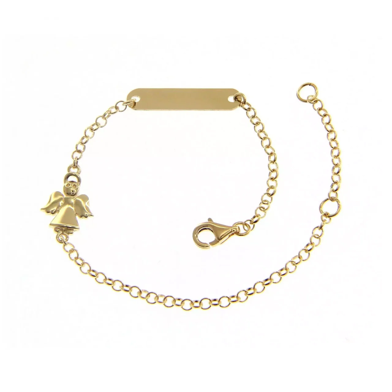18ct yellow gold angel ID baby bracelet - Image 2