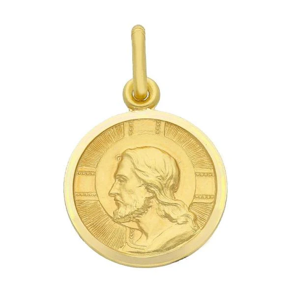 18ct yellow gold "Christ Redeemer" 15mm medal