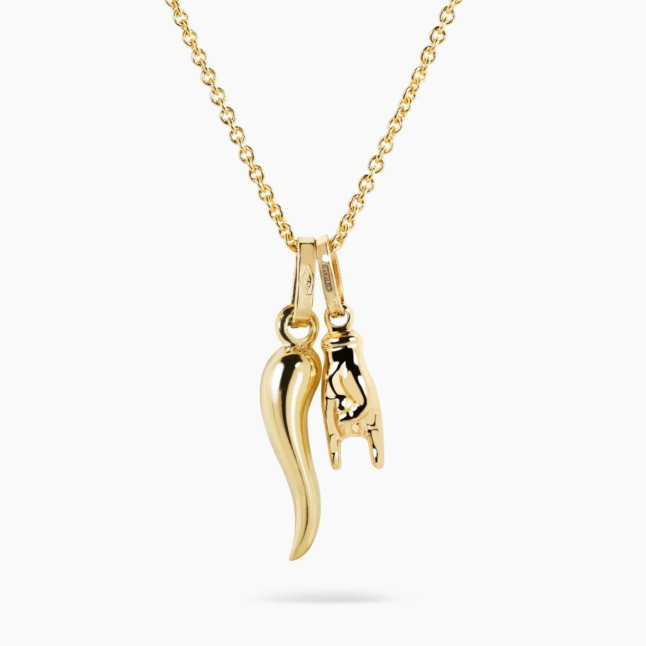 18ct yellow gold “Mano Cornuto” pendant - Image 8