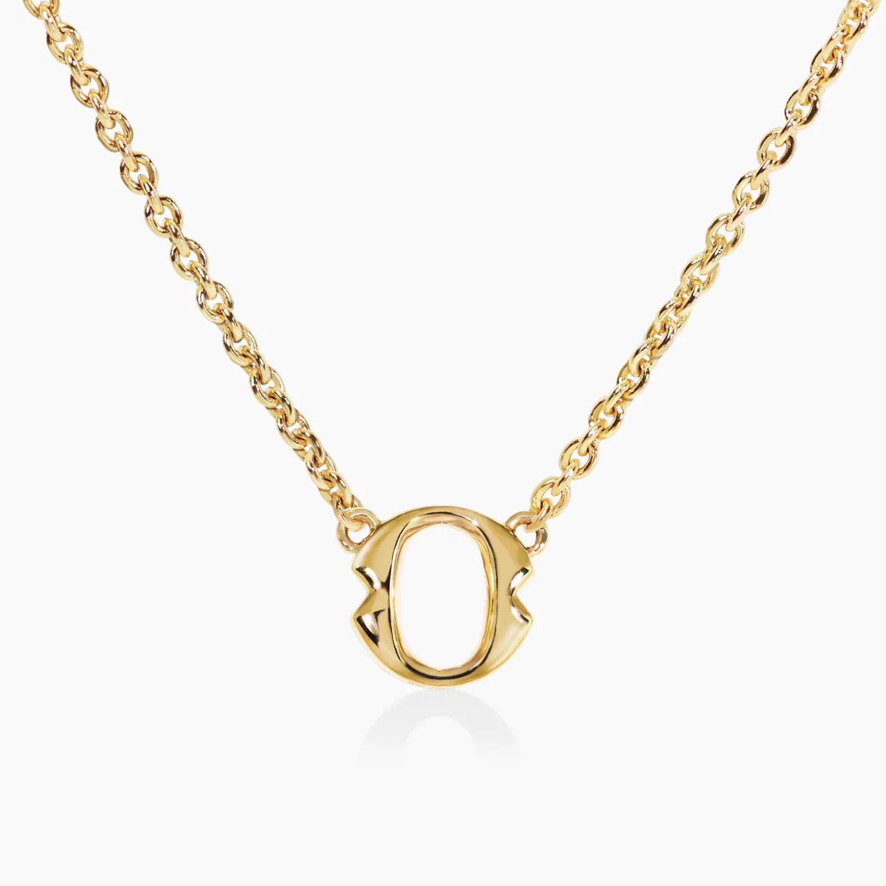 18ct Yellow gold small ‘O’ necklace from the Iconica Collection