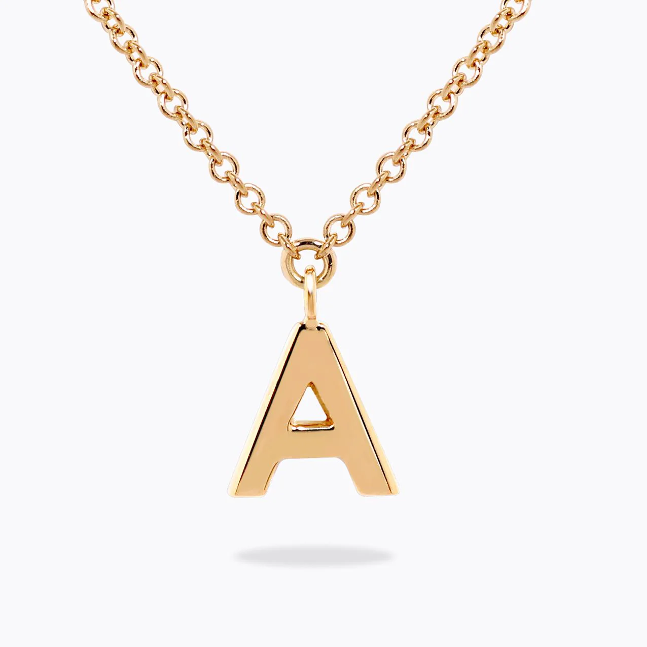 18ct yellow gold initial "A"  necklace - Image 3