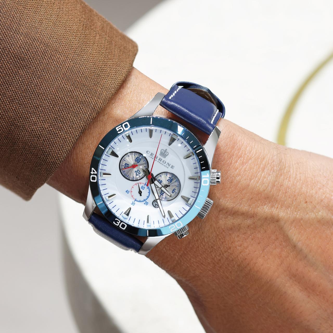 Cerrone 50th Anniversary chronograph ‘blu’ watch - Image 2