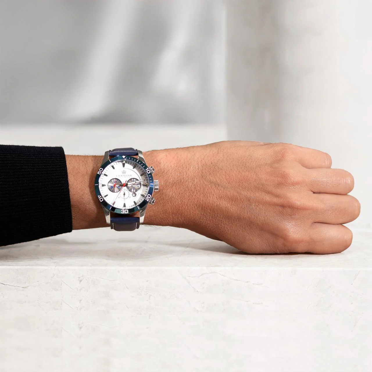 Cerrone 50th Anniversary chronograph ‘blu’ watch - Image 3