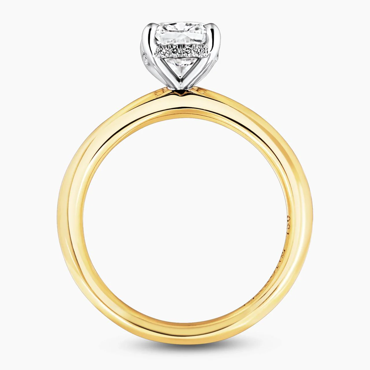 MILAN 18ct yellow and white gold 1.50ct Cushion cut diamond ring GIA Cert - Image 2