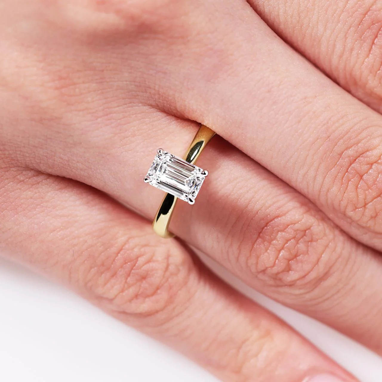 POSITANO-18ct yellow and white gold diamond solitaire engagement ring in a four claw setting. GIA Cert - Image 2