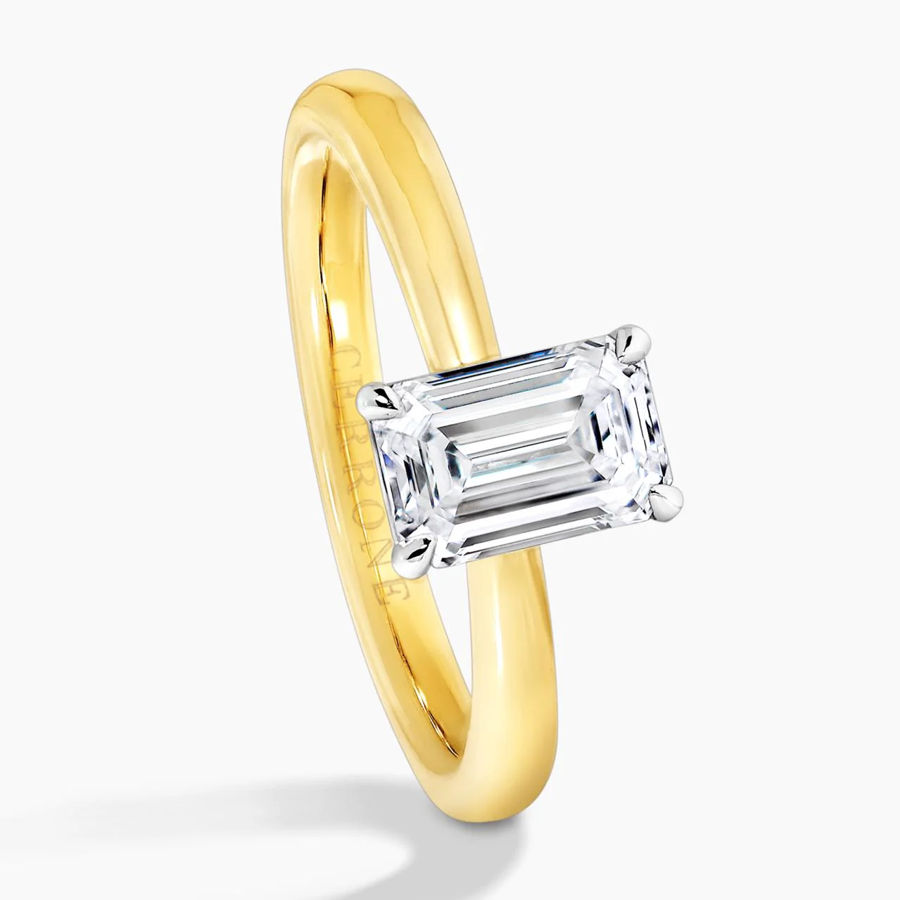 POSITANO-18ct yellow and white gold diamond solitaire engagement ring in a four claw setting. GIA Cert - Image 3