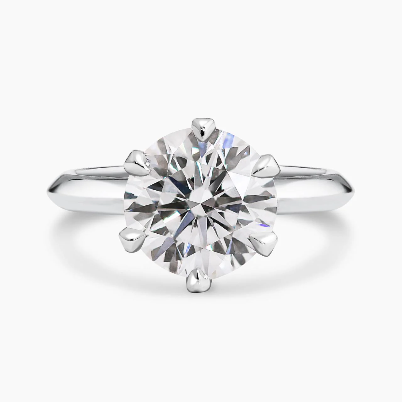 ROME 18ct white gold 3.07ct Round brilliant cut LAB Grown diamond solitaire engagement ring - Image 2