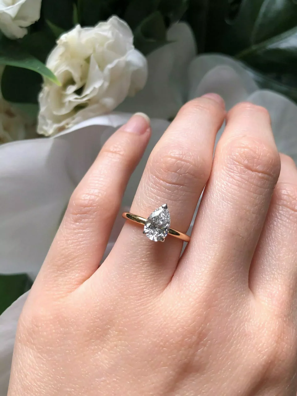 TIVOLI 18ct rose and white gold diamond solitaire engagement ring - Image 3