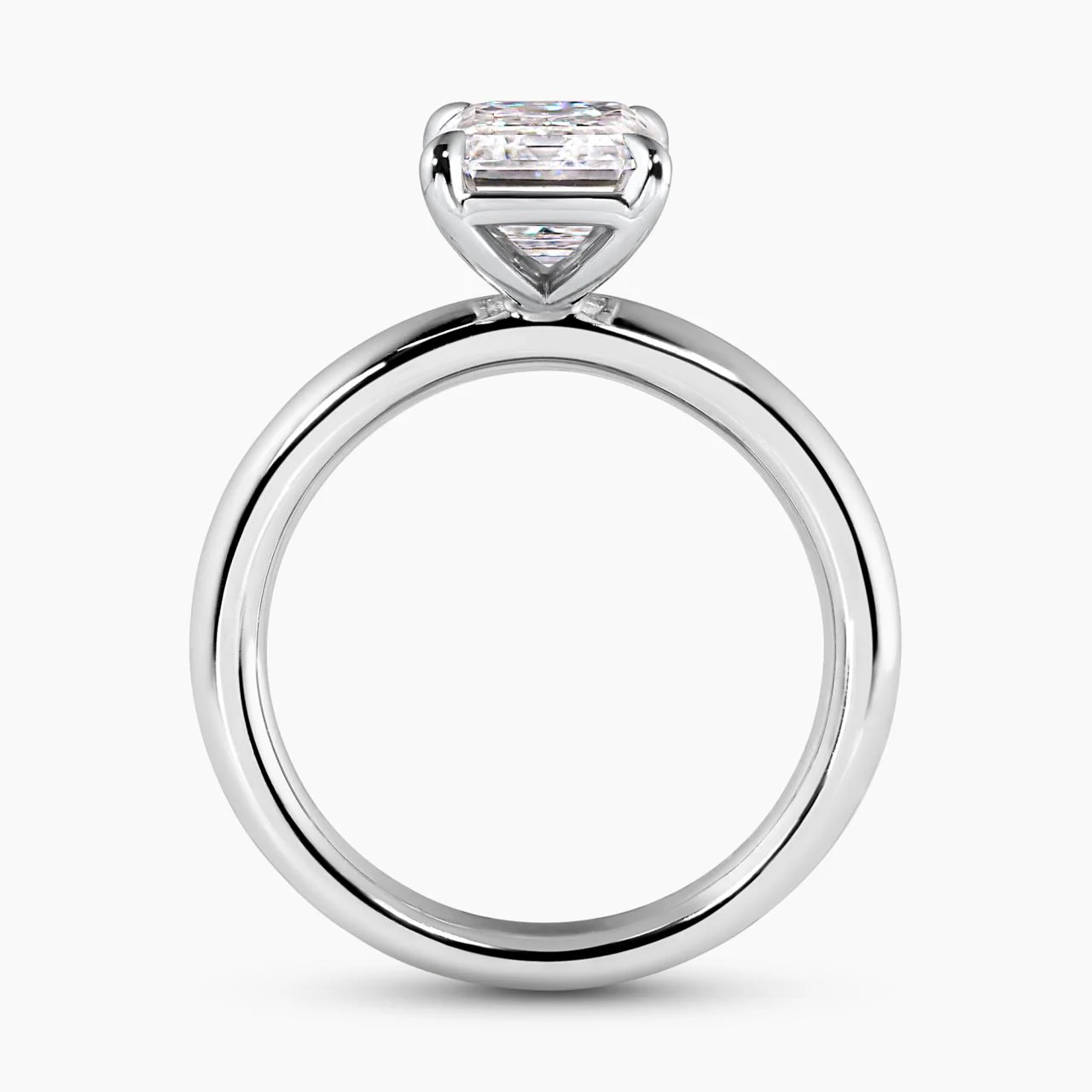 TIVOLI 18ct white gold 1.24ct emerald cut diamond solitaire engagement ring in a four claw setting - Image 3